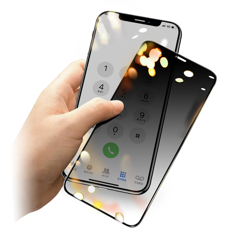 品胜苹果11防窥钢化膜iphonex手机se贴膜xr防透窥xsmax防偷瞄i7防偷窥