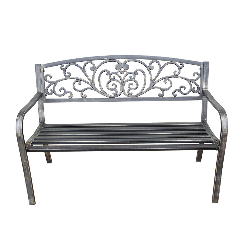 公园椅户外长椅庭院现代双人凳子铁艺阳台休闲长凳家用经济型花园