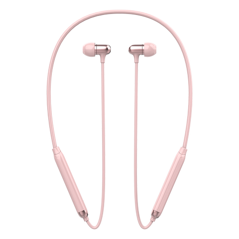 uiisii蓝牙耳机挂脖式女生款可爱双耳无线跑步运动型无限颈挂式超长