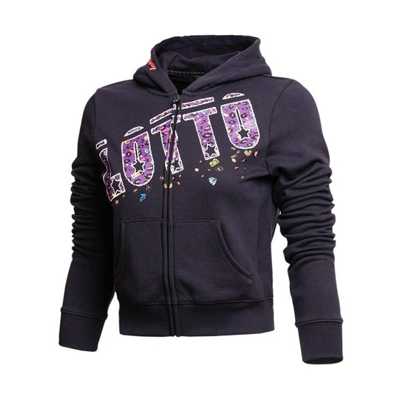 绝版现货 当天发货 lotto 乐途 女子 经典短款开衫卫衣 ewdf214-2