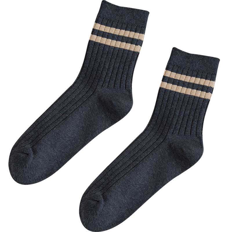 袜子男中筒春秋款秋冬纯棉长筒袜男士长袜防臭运动吸汗全棉秋季冬