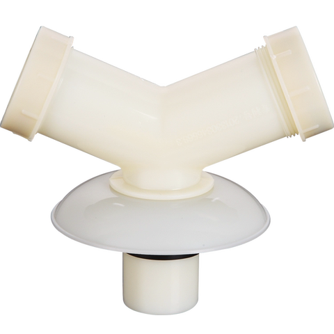 洗衣机下水三通地漏专用接头pvc管y型分叉三头通二合一防臭防溢水