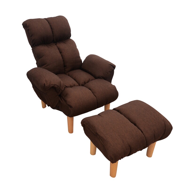 布艺懒人沙发 单人 可调节喂奶椅躺椅 卧室客厅阳台沙发椅 旗舰款