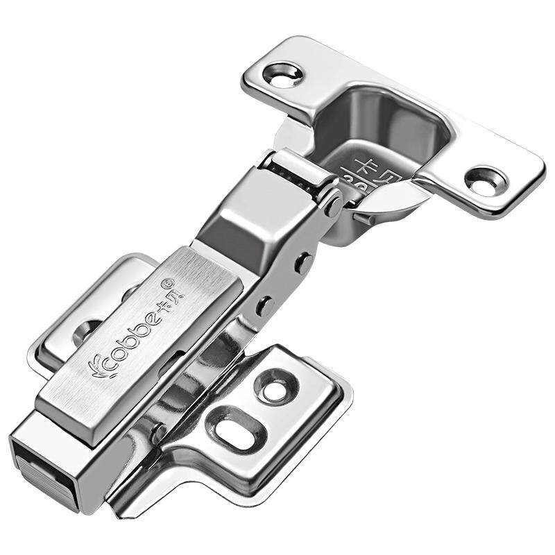 黑色304不锈钢橱柜门铰链五金折叠阻尼合叶缓冲液压飞机合页折页