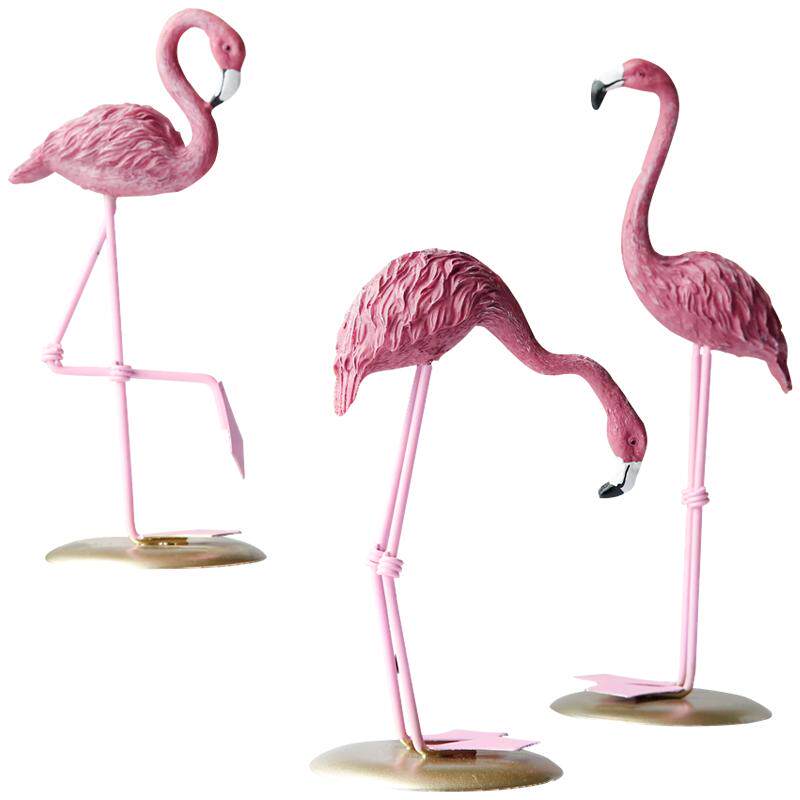 北欧火烈鸟摆件卧室少女心ins风格电视柜家居装饰品新婚结婚礼物