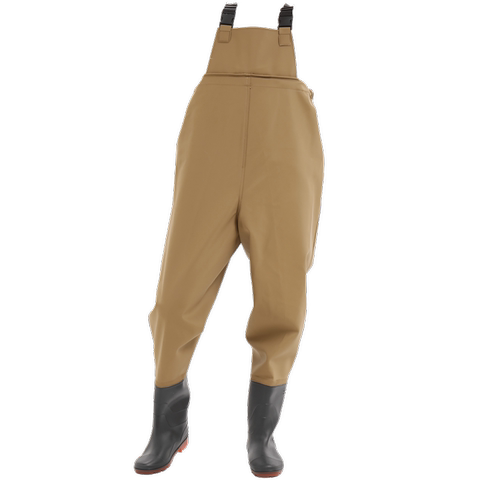 下水裤水库雨裤带雨鞋防水衣服水鞋半身连体水裤男叉抓鱼全身加厚