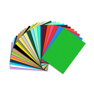 鸿诺a4彩色标签纸不干胶整张空白激光打印纸手写背胶自粘贴铜版纸 券