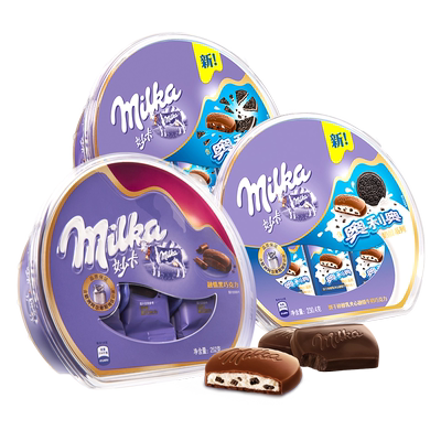 milka妙卡巧克力礼盒装牛奶糖散装奥利奥送女友批发包邮
