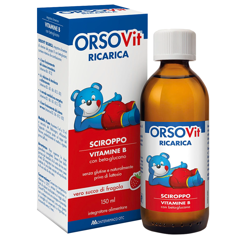 意大利orsovit儿童维生素b族口服液宝宝糖浆150ml提高免疫包税