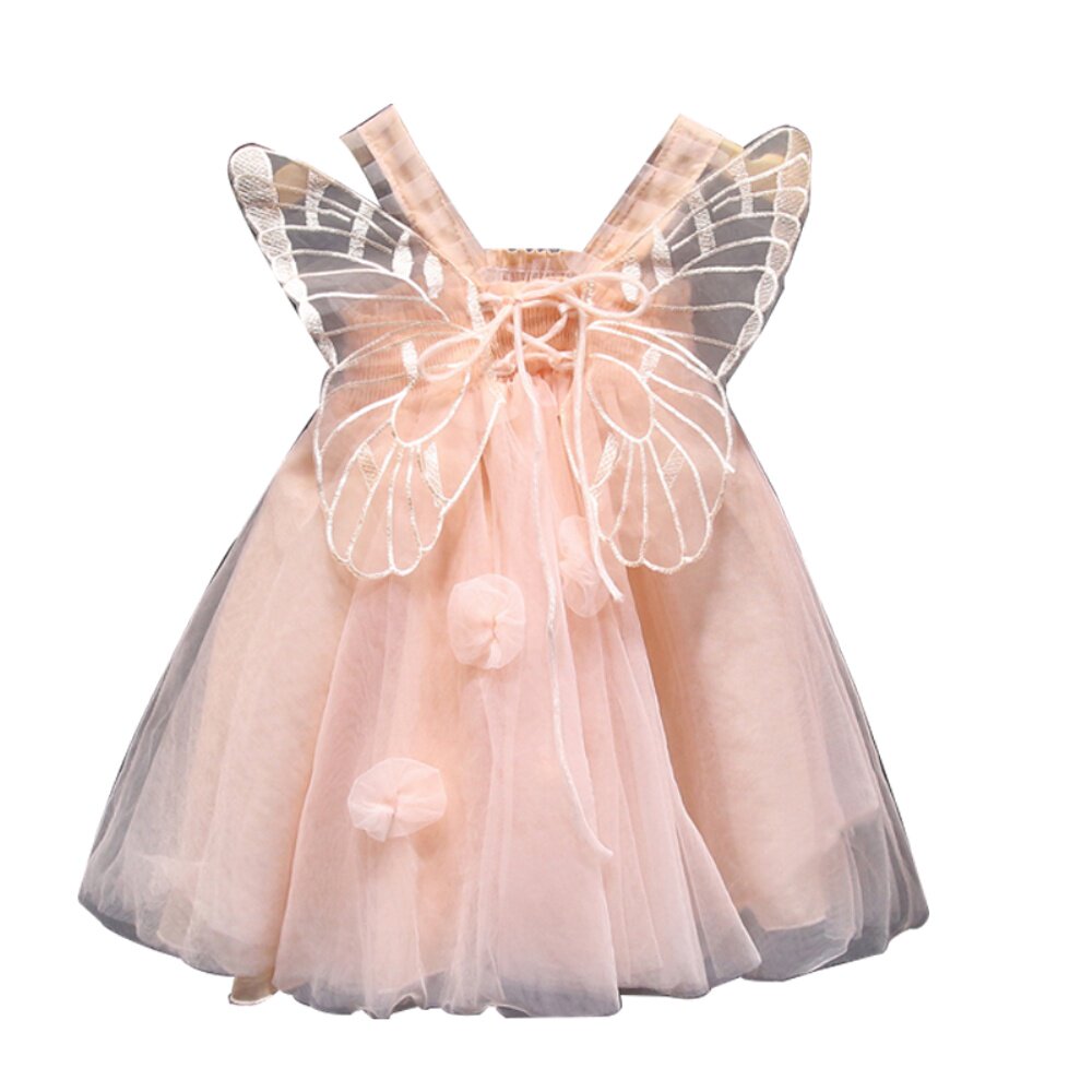 女宝宝夏季连衣裙童装网纱儿童公主裙仙女裙女童生日礼服蓬蓬裙子