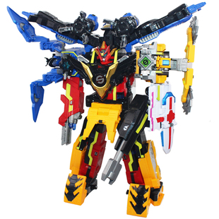 奥迪双钻巨神战击队玩具变形机器人金刚合体暴爆裂旋天冲锋战机王 券