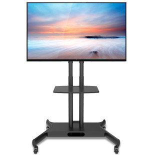 液晶显示器可移动电视支架落地式电视会议移动挂架43 50 55 65寸