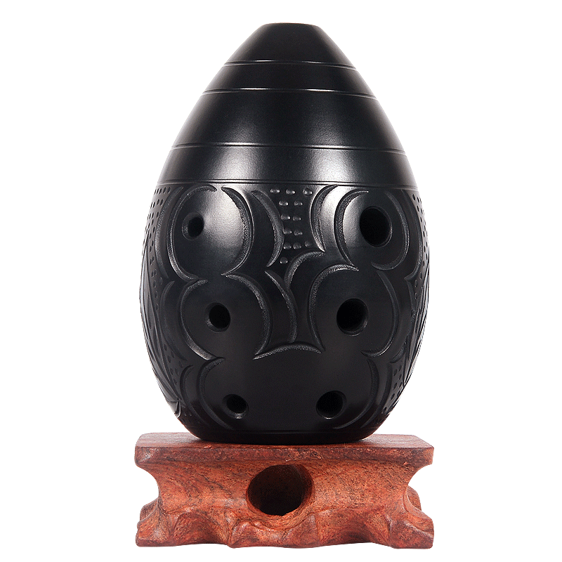 埙乐器八孔梨形七星埙初学者入门演奏吹奏民族古代乐器陶笛黑陶陨