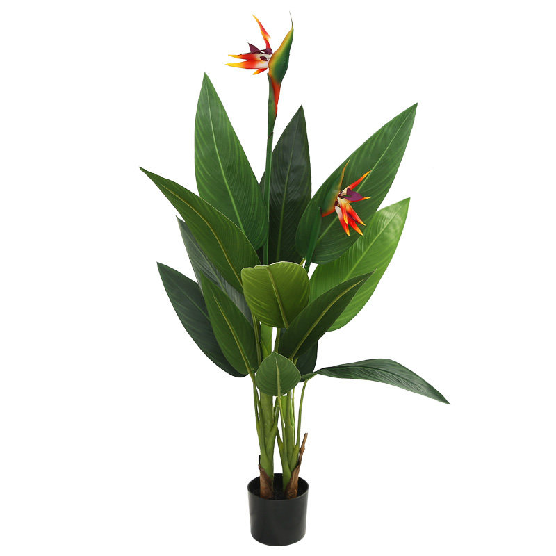 北欧大型仿真植物旅人蕉吉祥鸟落地客厅室内装饰假树盆栽绿植摆件