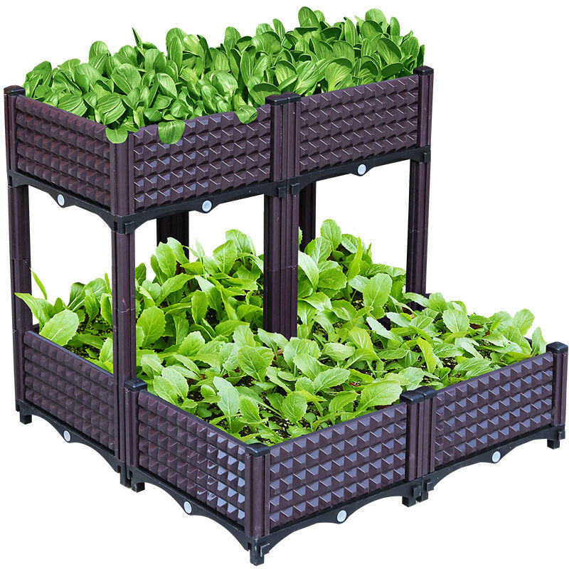 种菜神器蔬菜种植箱家庭阳台楼顶户外塑料长方形槽特大清仓花盆栽