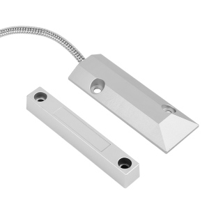 kob 有线门磁开关卷铝合金防水防雨门磁帘开关感应门窗防盗报警器