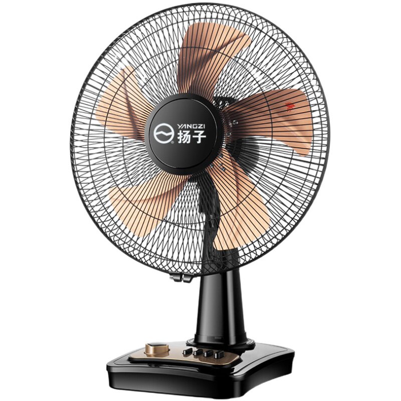 扬子冷风台式家用16寸大台扇摇头轻音学生电扇落地风扇定时转页扇