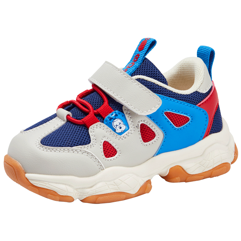 巴布豆童鞋机能鞋男女宝宝婴幼儿学步鞋春秋季软底防滑0-1-2-3岁