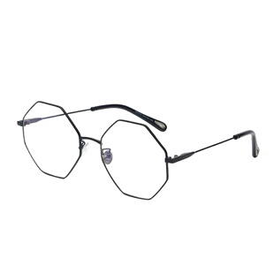 个性八边形镜框复古文艺金属女超近视眼睛平光潮流眼镜架 原价218元