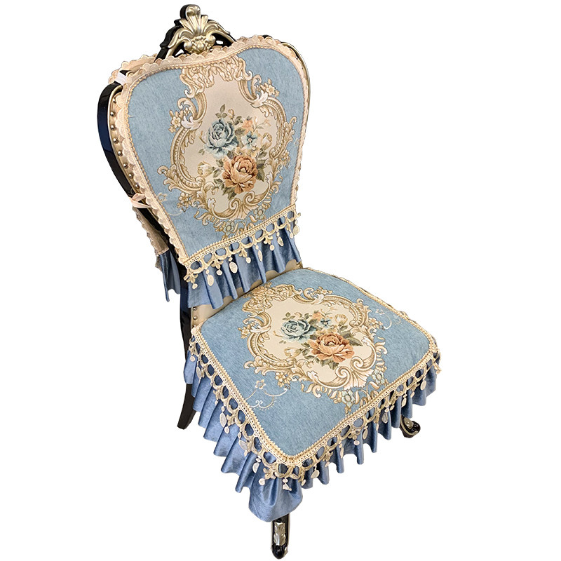 餐椅垫坐垫欧式椅垫奢华高档家用防滑餐桌椅子套罩凳罩背巾定做