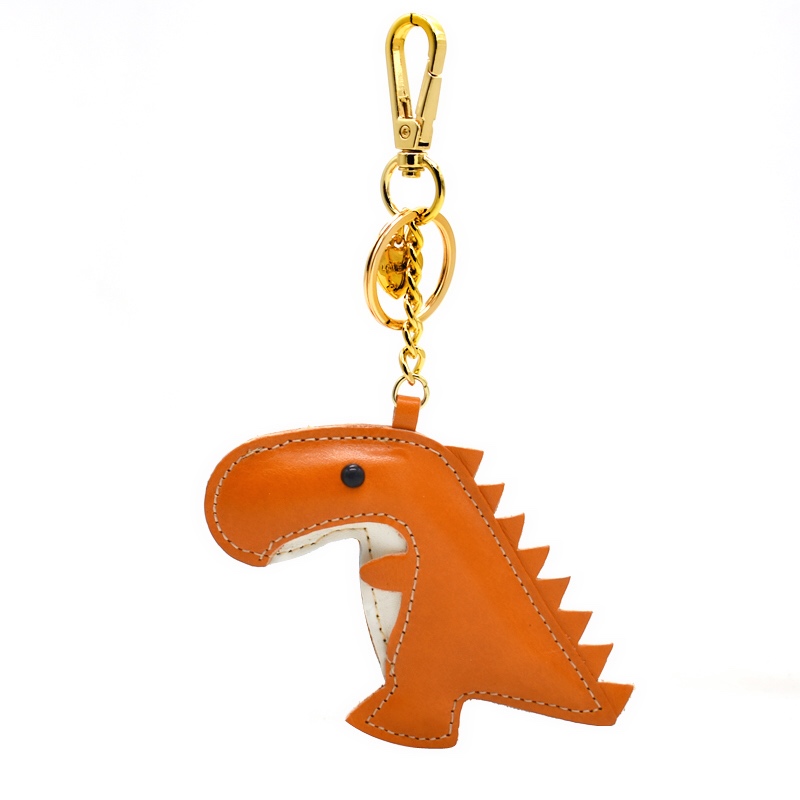 洋芋家 北欧ins小恐龙真皮包挂件手工皮质钥匙扣闺蜜情侣挂饰礼物