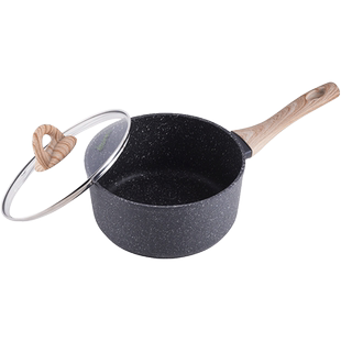 意悠芙宝宝辅食锅婴儿奶锅小绿锅不粘锅煎煮一体热煮粥雪平锅汤锅