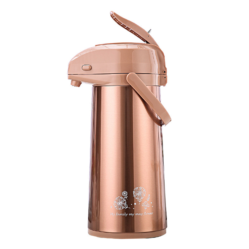 升级五月花热水瓶家用气压式按压式热水壶保温瓶暖瓶暖壶保温壶