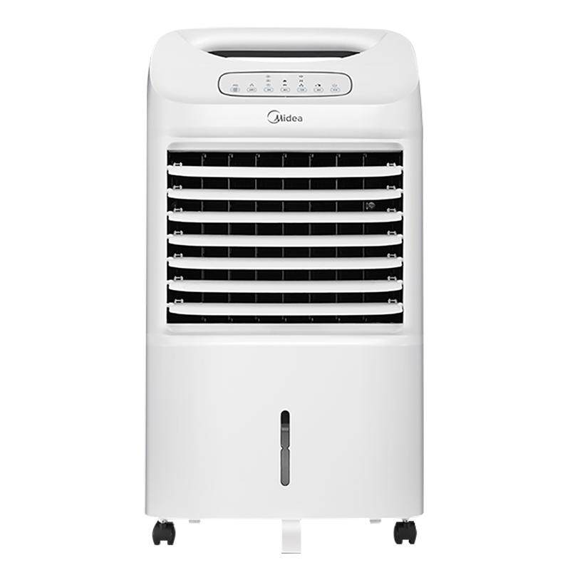美的空调扇冷暖两用家用取暖器暖风机冷暖小空调加水风扇ad100u