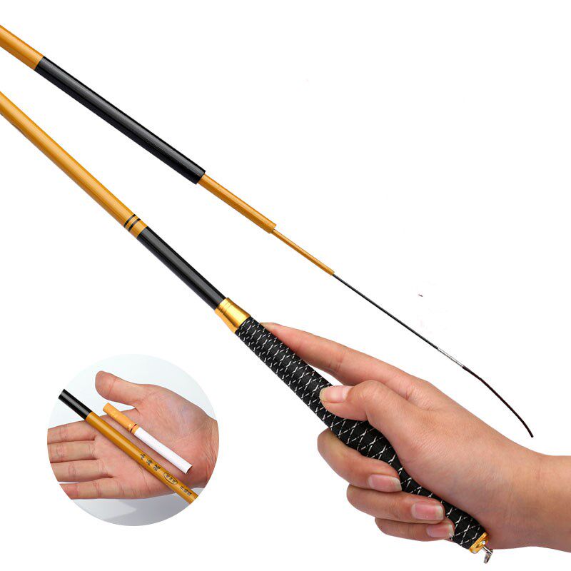 小玲珑鲫鱼竿超轻鱼竿3.6米4.5米钓鱼竿37调台钓竿手竿超细鱼竿