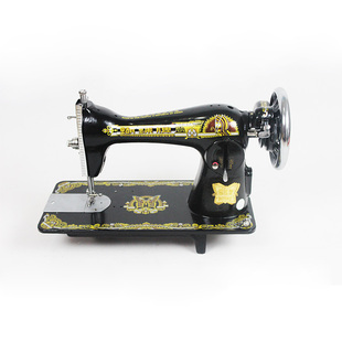 正宗飞人蝴蝶牌老式缝纫机家用电动脚踏台式吃厚机头迷你手提衣车