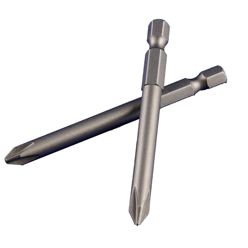 加长十字电动内六角批头气动电动螺丝刀批头强磁披头起子头