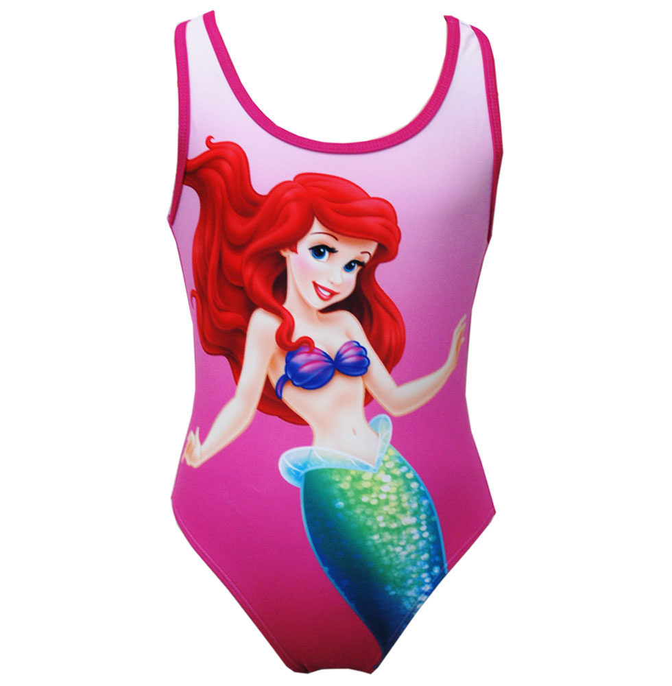 儿童美人鱼泳衣女童公主女孩海边游泳连体泳装游泳衣运动式