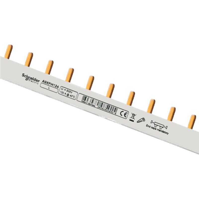 施耐德汇流排 断路器铜排 空开连接排 24回路铜齿接线排 1p单极