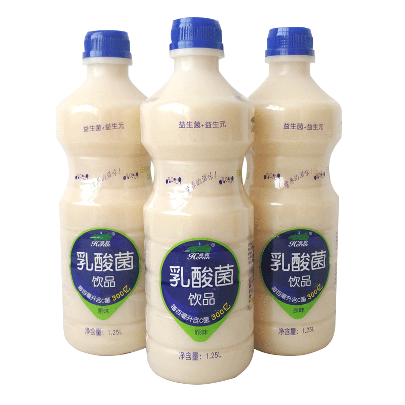 荷润乳酸菌饮品整箱 1.25lx6瓶 风味酸牛奶 饮料 结婚酒席婚宴