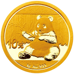 宝泉钱币 2017年熊猫1克999金币