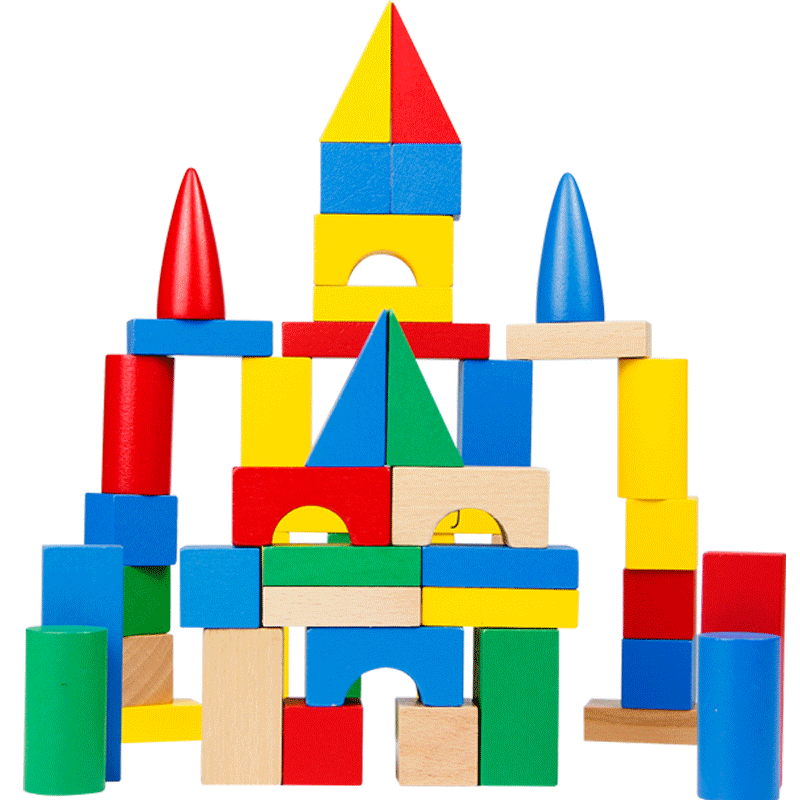 larkpad益智玩具积木拼搭木制1-3-6周岁识字积木幼儿早教拼插构建