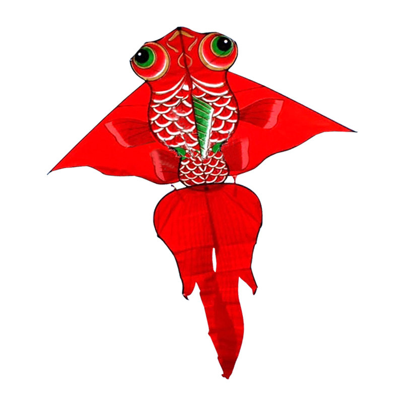金鱼风筝 潍坊 红色金鲤鱼风筝 2米宽包邮正品 成人立体大型微风