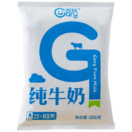 新疆天润牛奶盖瑞纯牛奶全脂灭菌乳无菌枕200g*20袋乳制品学生奶