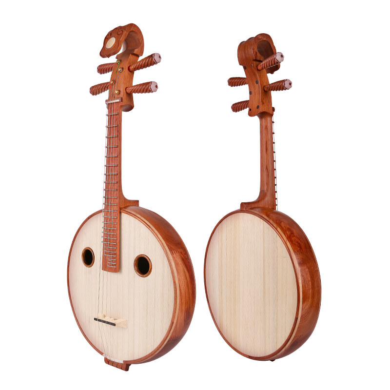 红木抛宋广宁亲传弟子制初学者阮琴小阮大阮中软乐 - 盛乐乐器旗舰店