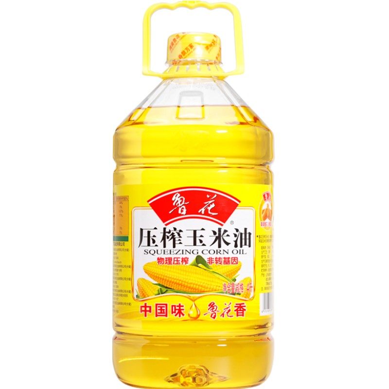 鲁花压榨玉米油4l非转基因物理压榨食用油健康食品家用烹饪油