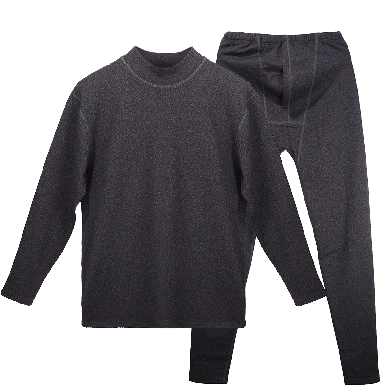 保暖内衣男加厚加绒套装女士冬季中老年人高领秋衣秋裤情侣保暖衣_8折