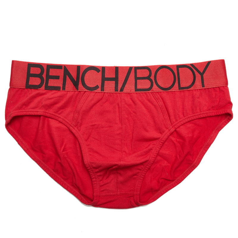 bench奔趣男士内裤本命年纯棉透气中腰三角裤衩红色男内裤bub2033