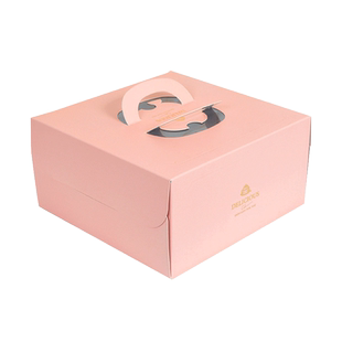 生日6寸8寸欧式烫金压痕生日蛋糕盒包装盒蛋糕盒慕斯西点盒10个装