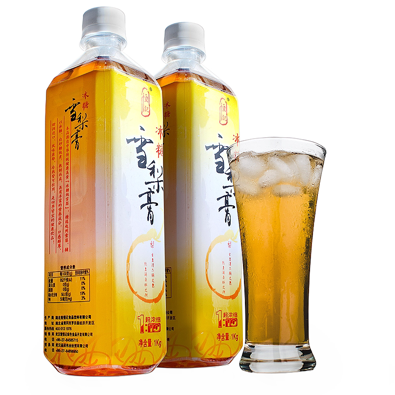 恒记 冰糖雪梨汁 冲调果味饮品 雪梨膏 冲调冲饮饮料 1000克x1瓶