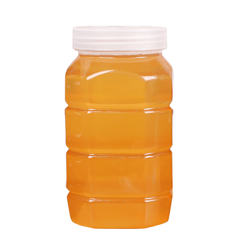 蜂蜜瓶塑料瓶子透明带盖食品级pet一斤装2斤厨房收纳储物密封罐子