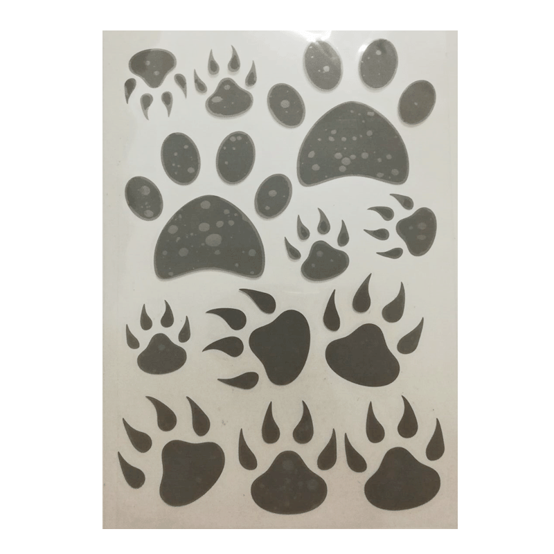 卓鹿汽车划痕贴防水车贴羽毛脚印熊掌花朵花藤蝙蝠贴花个性创意贴