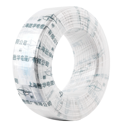 胜华国标铝芯护套线blvvb2*6平方铝电线扁平行线白色双股2芯电线