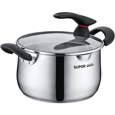 苏泊尔汤锅304不锈钢加厚煮粥锅煲汤炖锅奶锅大号燃气电磁炉适用