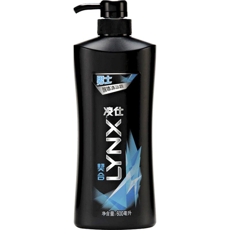 lynx凌仕男士醒体香氛沐浴露水 契合600ml 洗澡沐浴身体护理