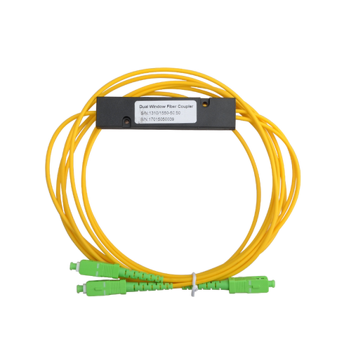 联相星科广电apc盒式分光器sc尾纤式1分2路方头ftth电信级1比2